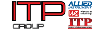 ITP Group logo featuring bold red and black letters with a modern, geometric design.